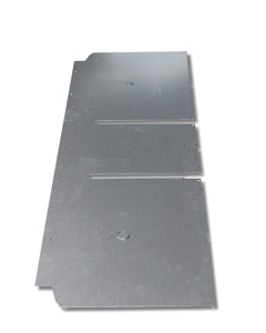 Sheet metal partition closed under cross member Primus-16